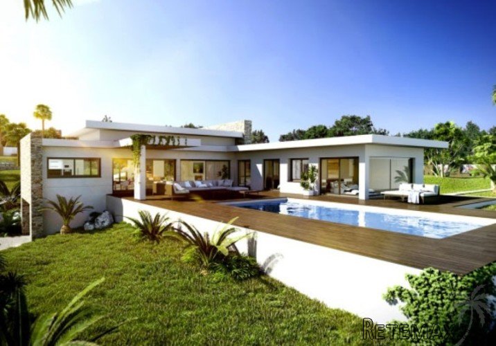 Modern country home to be built, on an almost flat plot of..