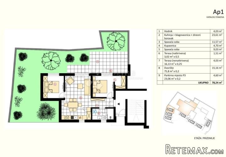 STAN S VRTOM I POGLEDOM NA MORE – MURTER - 3