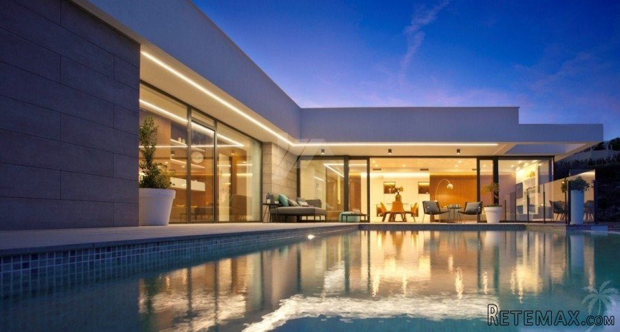 This villa has been built to a unique design and layout..