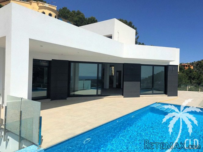 Luxurious villa currently under construction with panoramic..