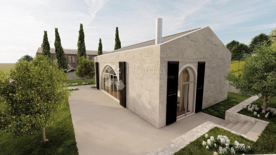 Građevinsko zemljište s projektom 667m2- Grohote,Šolta