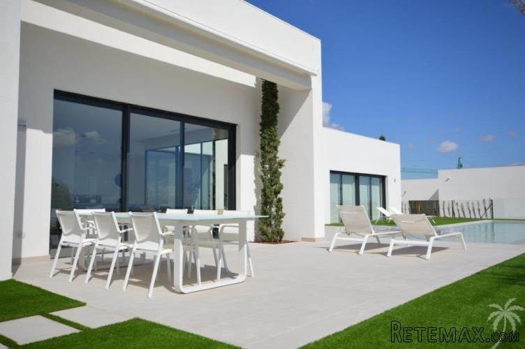 Modern detached villas are constructed near a prestigious..