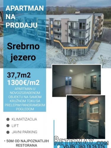 Srebrno jezero,Novogradnja, 37.7m2 - 2