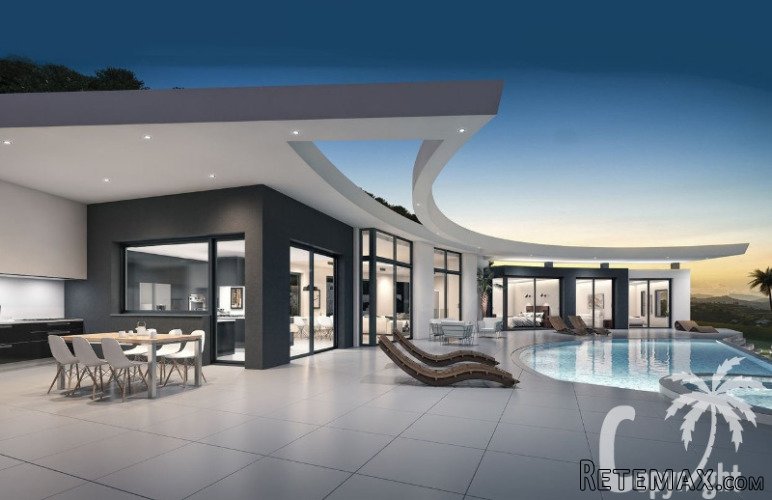 This spectacular modern villa enjoy open views from every..