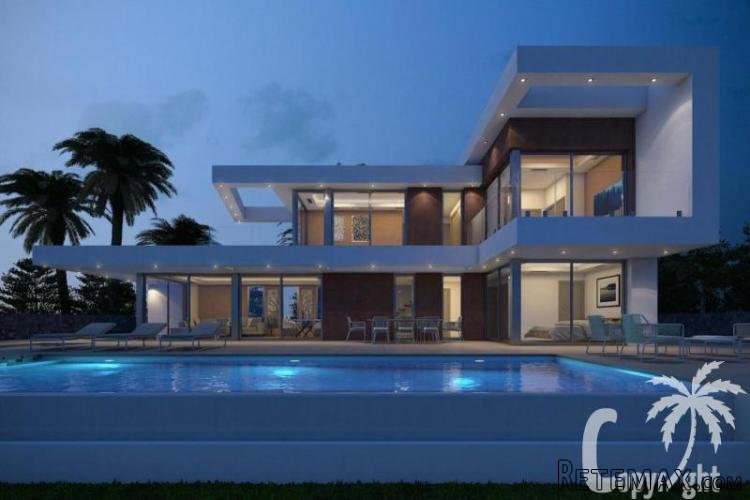 Modern design villa with great sea and valley views, in a..