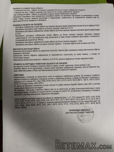 Placevi Barajevo od 8.74ara parcelisani 1/1 - 12