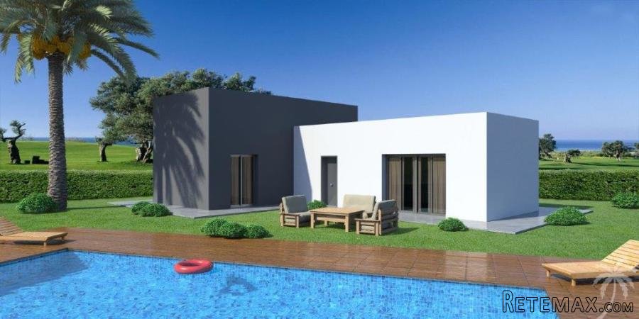 Several types of villas which can be built on different..