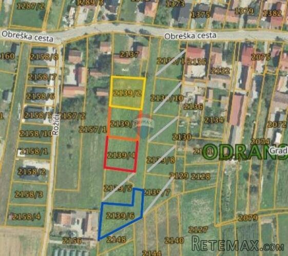 Zagreb, Odranski obrež-građevinsko zemljište 782m2