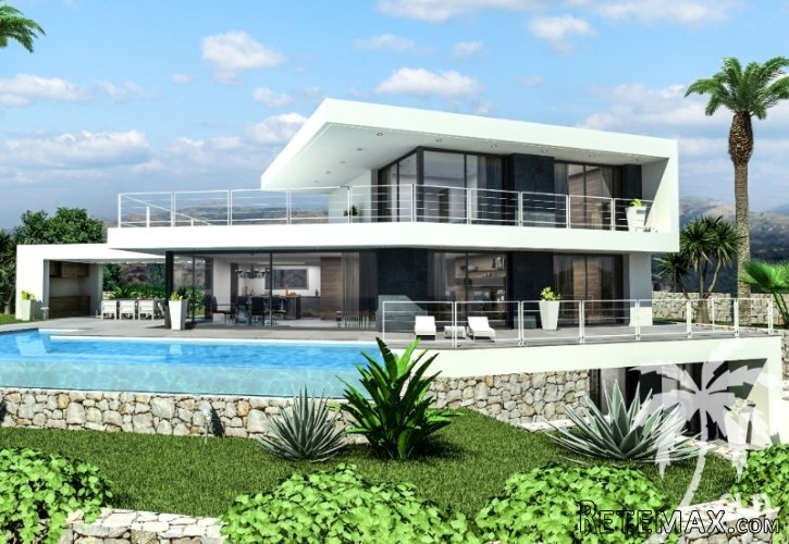Modern design villa with sea views, in a new neighborhood..
