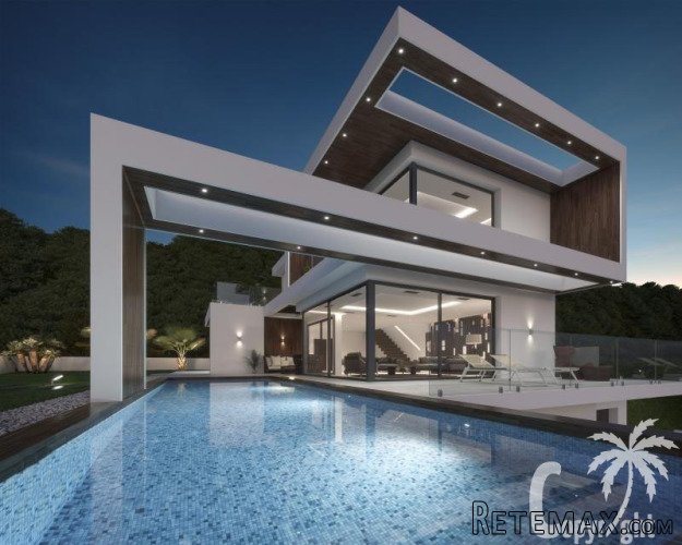 This luxurious modern villa with a living area of 250 m² is..