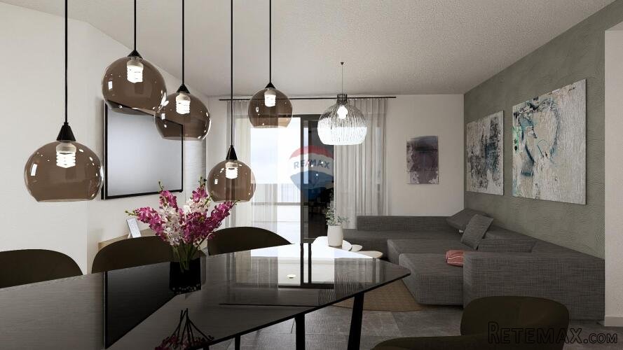 Moderan apartman na drugom katu novogradnje – Vrbnik, panora