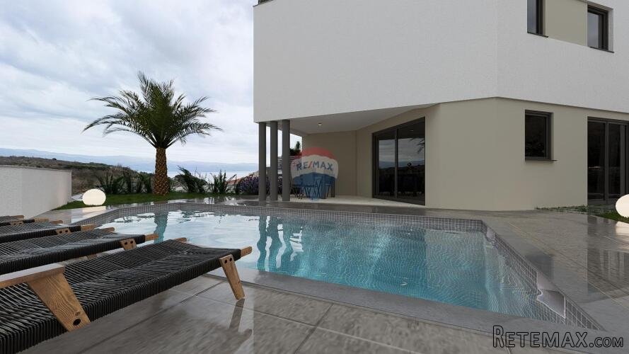 OTOK KRK-VRBNIK apartman u prizemlju sa bazenom