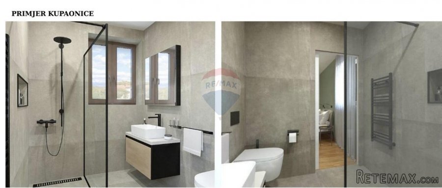 Otok Krk, okolica grada Krka - kuća u novogradnji s bazenom - 6