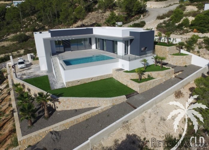 This modern luxury villa is currently under construction on..