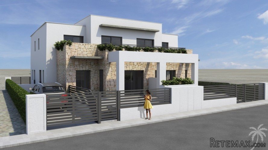 This new residence has a modern Mediterranean style. There..