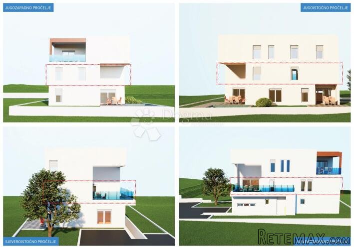 VODICE – PROSTRAN TROSOBAN STAN U NOVOGRADNJI - 2