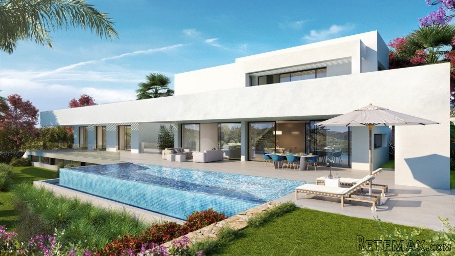 Spacious villas built with quality materials, a stone's..