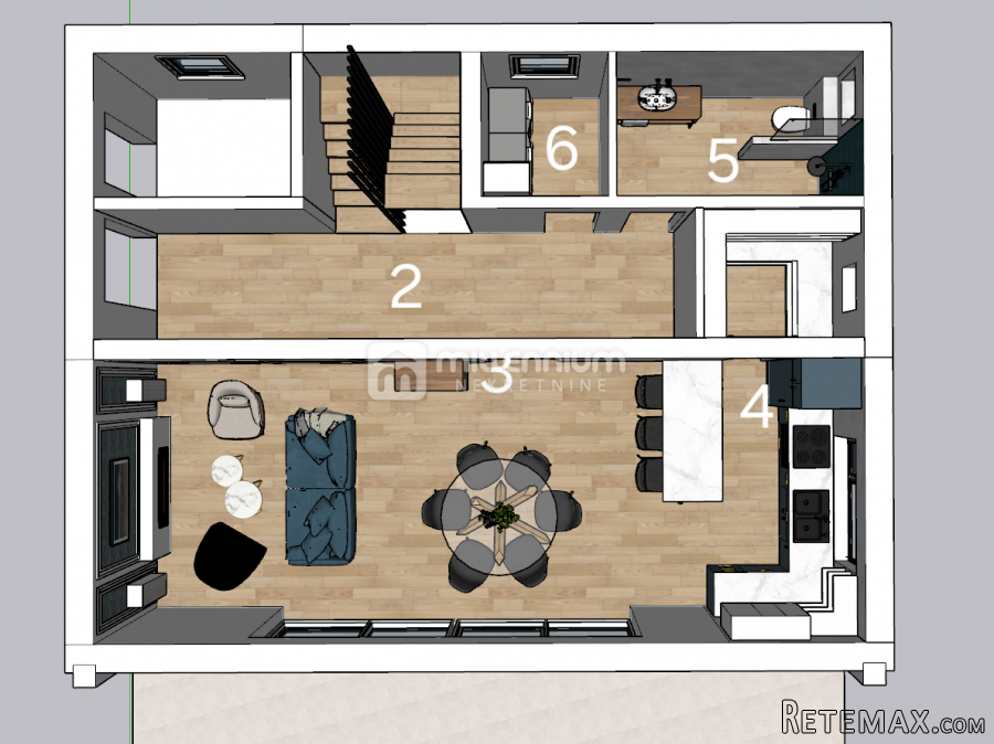 Kostrena, 170m2, samostojeća kuća u visokom roh bau - 2