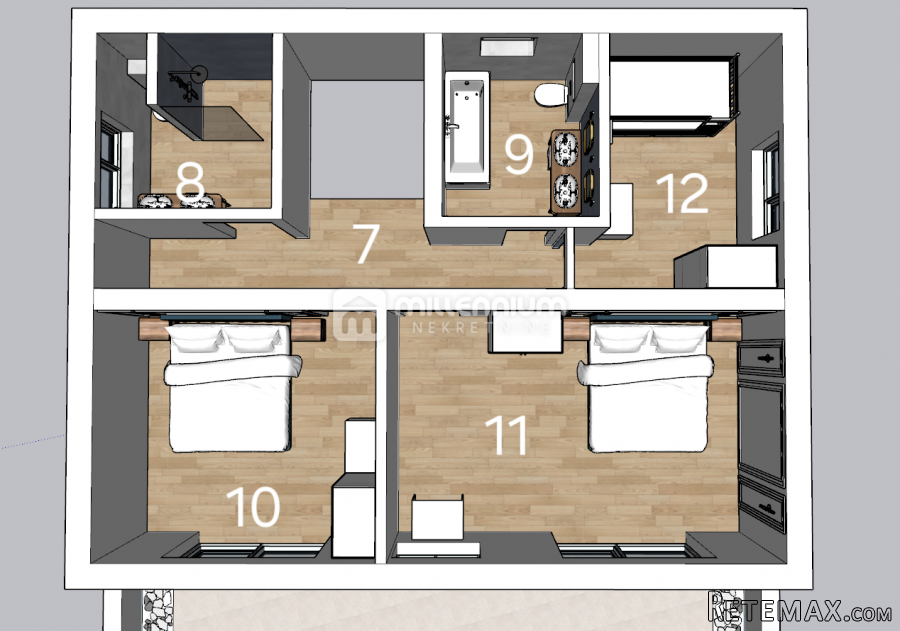 Kostrena, 170m2, samostojeća kuća u visokom roh bau - 3