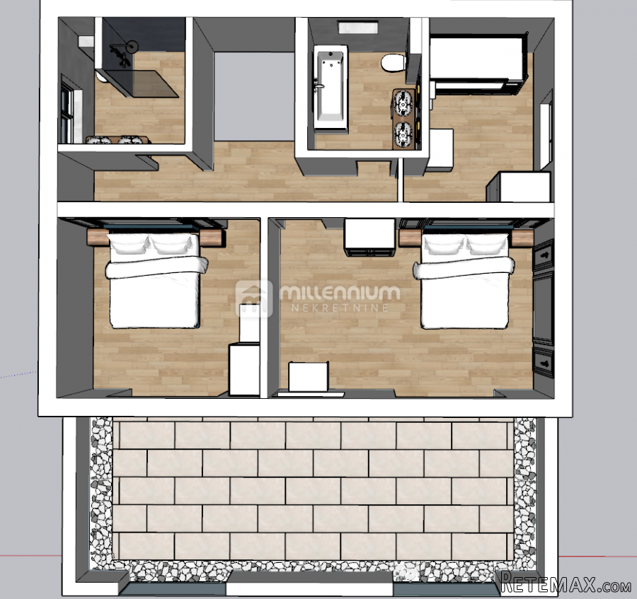Kostrena, 170m2, samostojeća kuća u visokom roh bau - 4