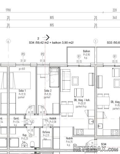 S34-NOVOGRADNJA - GRADIĆI - OD 3.000€ PO M2 - VL.GOR - 2