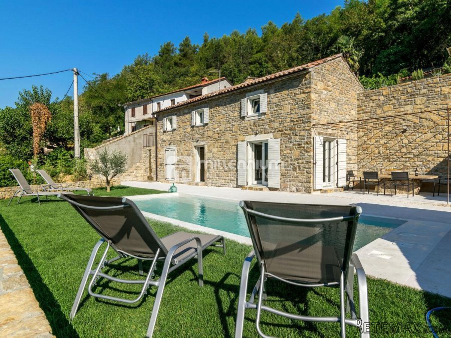 Istra, Buje, samostojeća kamena vila s bazenom - 3