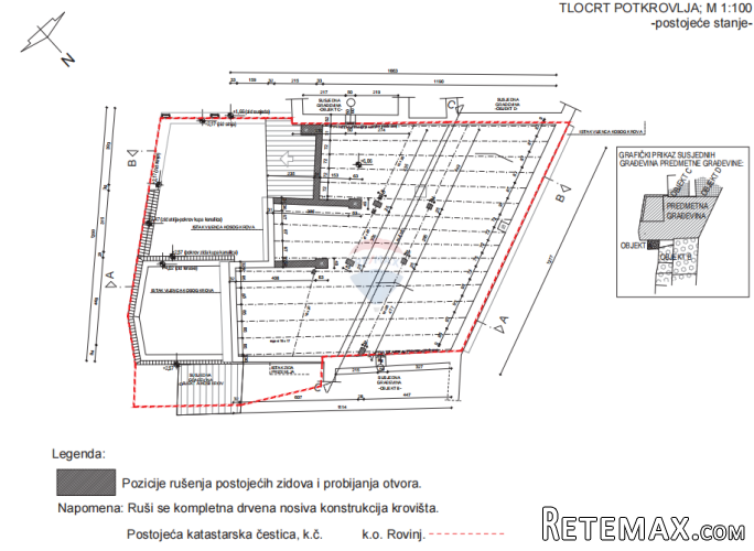Rovinj,poslovno stambena zgrada u centru s projektom za pren - 3