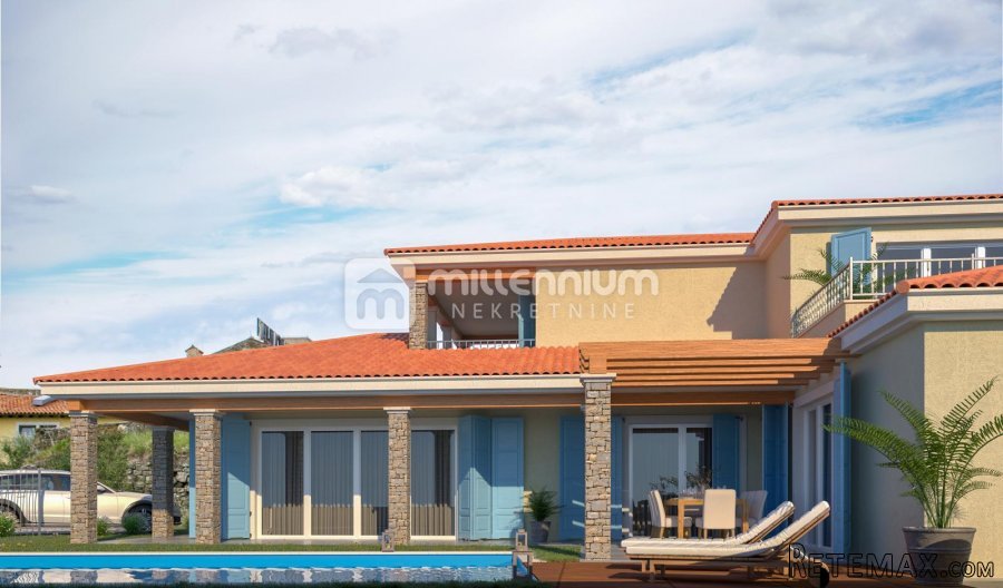 Istra, Momjan, novogradnja, vila s bazenom