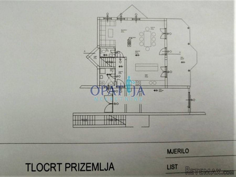 Trsat, samostojeća kuća dvorište 1189 m2 m2 garaža 30 m2 - 3