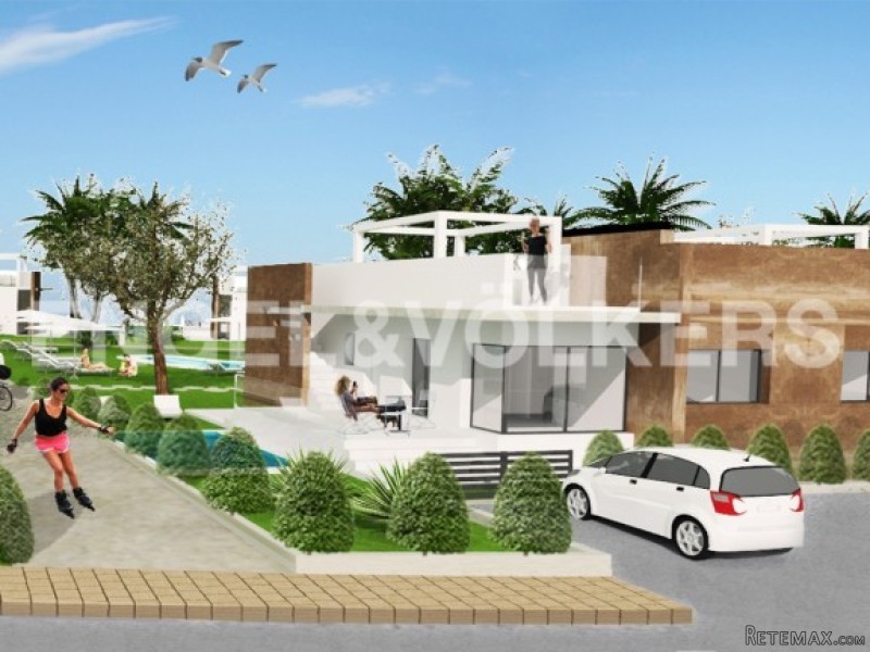 Modern Villas Under Construction With..