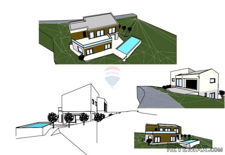 Istra, Rovinj, okolica - građevinsko zemljište s idejnim pro