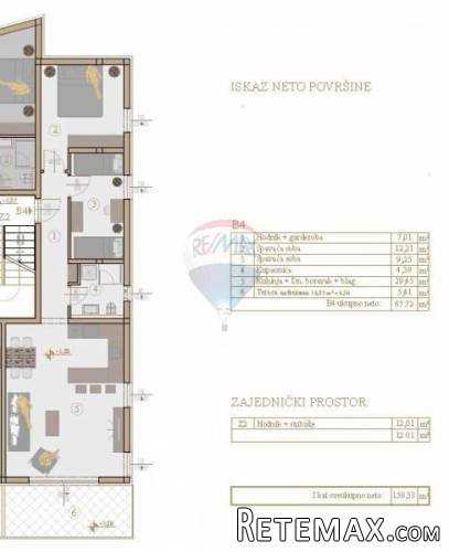 ISTRA, MEDULIN DVOSOBAN APARTMAN 67.72 M2 PRVI RED DO MORA - 3