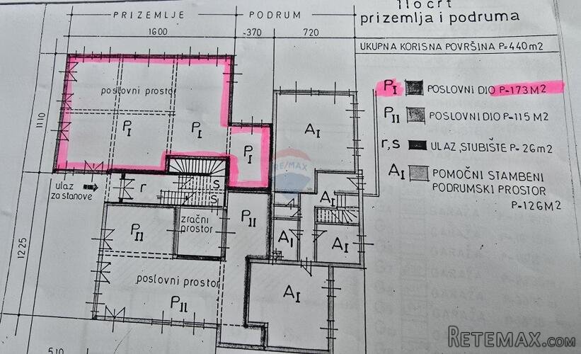 Istra,Rovinj,poslovni prostor za trgovinu i slično-173m2