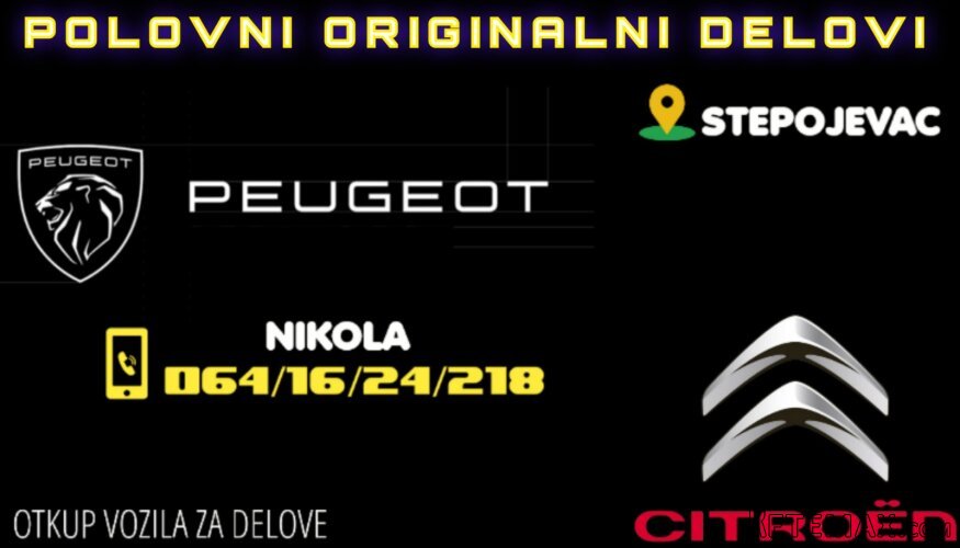 Originalni polovni delovi za Peugeot i Citroen