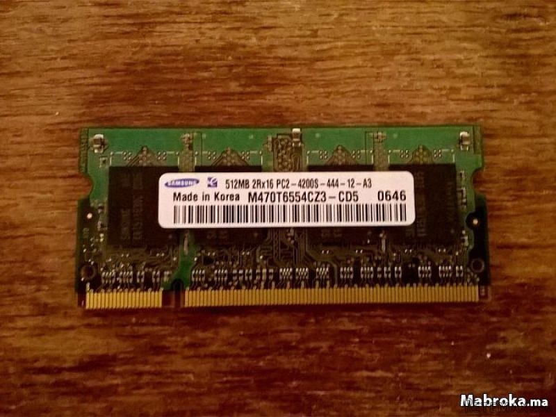 3 RAM ordinateur portable DDR2 512 Mb