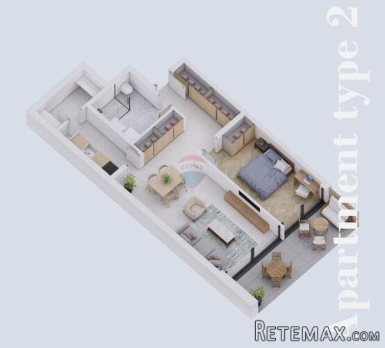 Rovinj okolica - jednosoban stan u prizemlju 66,5 m2