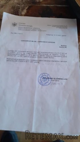 Urbanizovana parcela u centru Budve par metara udaljena od Fakult - 12