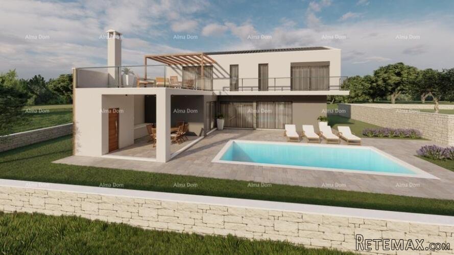 Građevinsko zemljište s projektom vile s bazenom, Rebići - 5