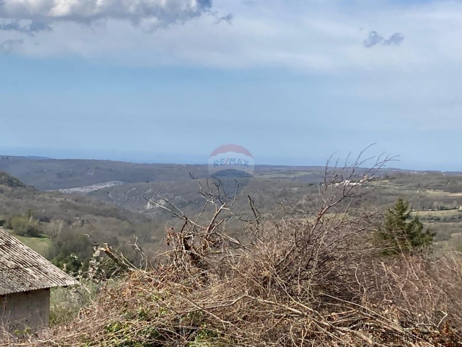 Grožnjan okolica, građevinsko zemljište s pogledom na more - 4