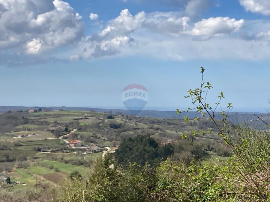 Grožnjan okolica, građevinsko zemljište s pogledom na more - 8