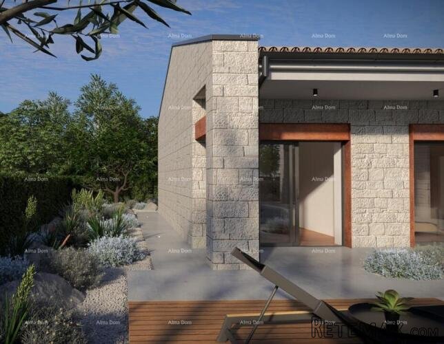 GRAĐEVINSKO ZEMLJIŠTE S PROJEKTOM ZA MODERNU ISTARSKU VILU.. - 3