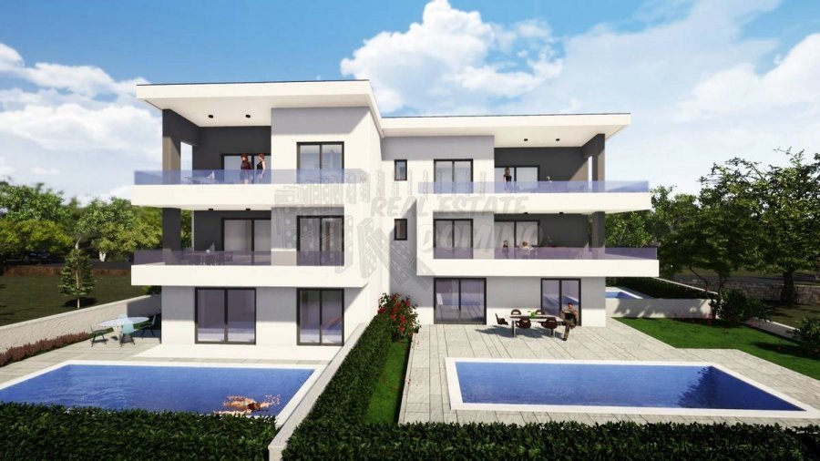 Dva apartmana sa bazenom i pogledom! Malinska - 10