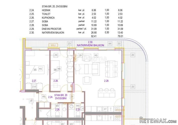 SPLIT – ORIŠAC | Komforan dvosoban stan u novogradnji - 3