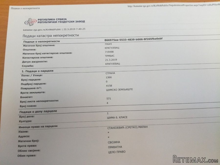 Prodajem zemljiste sa mladom sumom-Kragujevac - 2