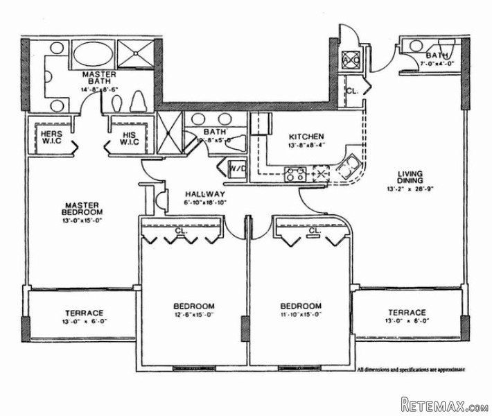 3 bedroom Flat For Sale: 1800 SUNSET..