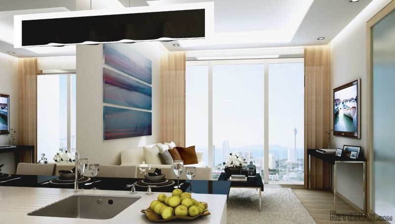 Upmarket 1-bedroom condo on Pattaya's..