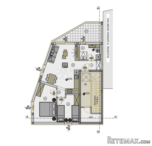 Novogradnja Pula-zapad (Veli Vrh) 56 m2, 2. kat - 2