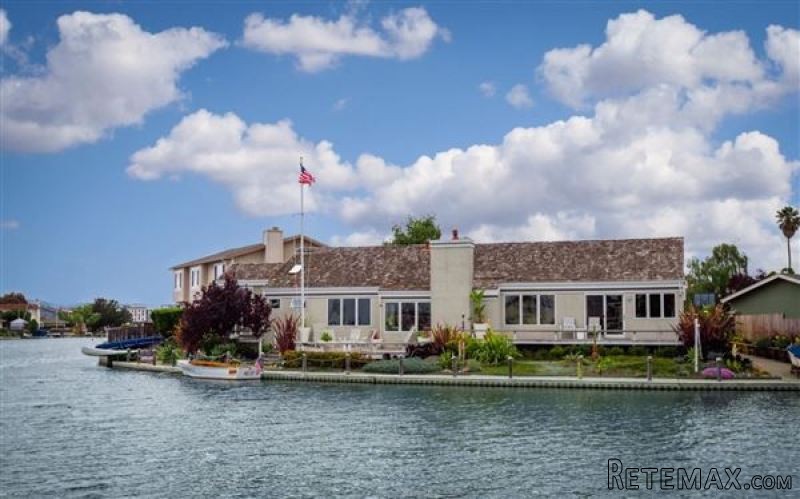 Stunning wide waterfront single level..