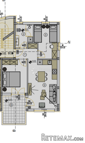 Novogradnja Pula-zapad (Veli Vrh) 57 m2, 1. kat - 3