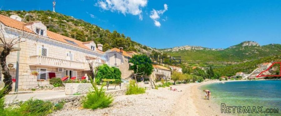 Pelješac, Trstenik, građevinsko zemljište 1480m2 uz more - 2